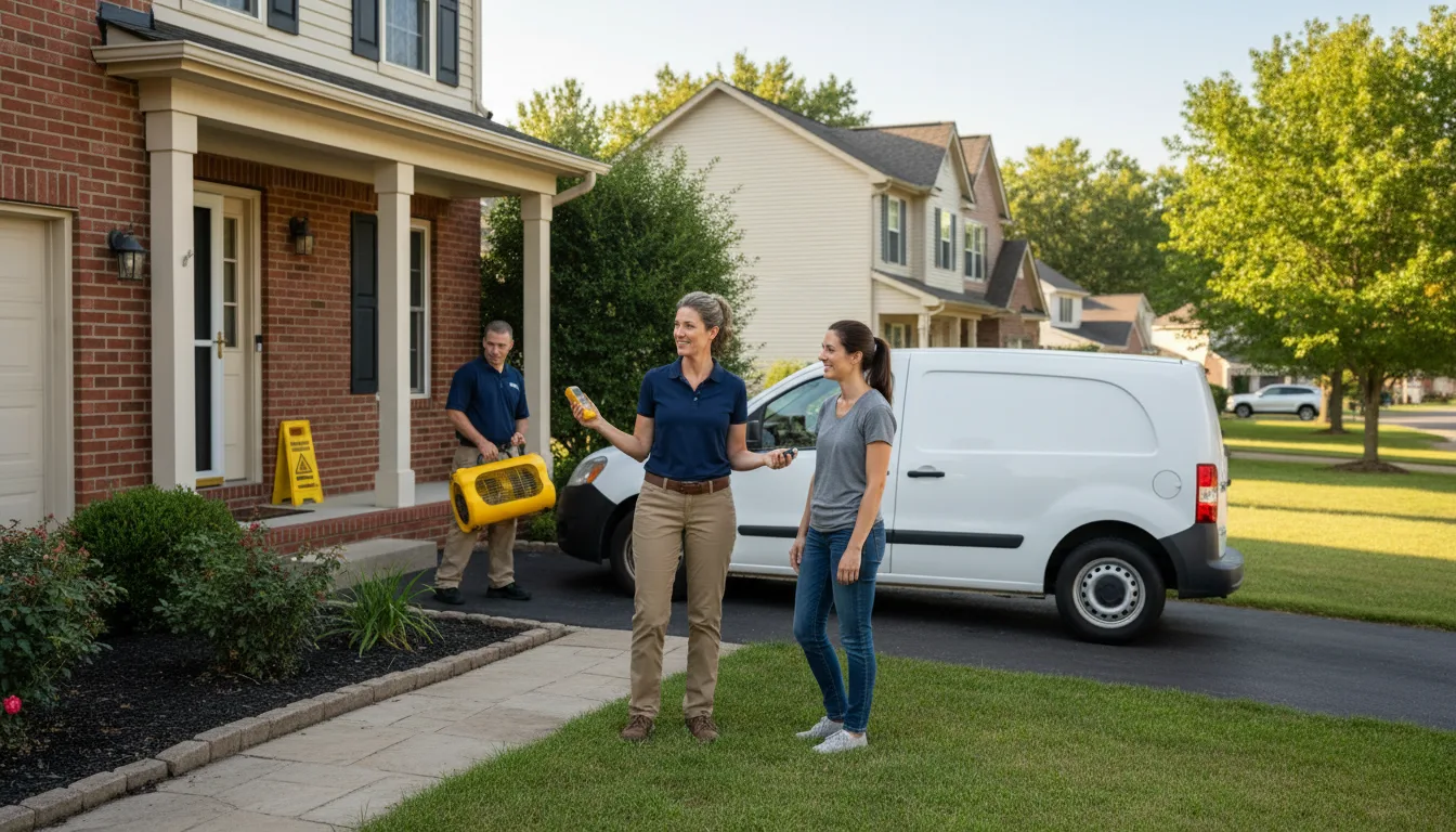 Residential water damage restoration in Grenada, MS